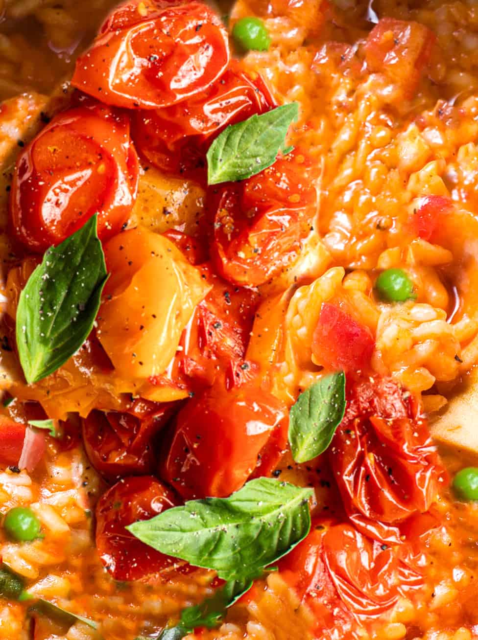 Quick Roasted Tomato Risotto: Best Way to Use Summer Tomatoes